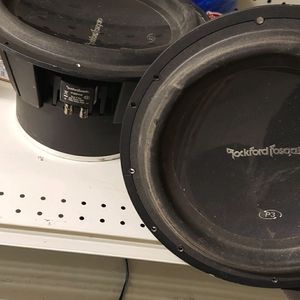 Two p3 Rockford Fosgate speakers